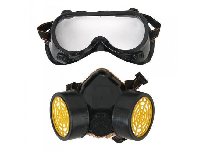Промышленный двойной респиратор с защитными очками от BuyinCoins (ID ...