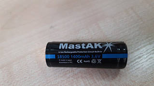 Акумулятор Li-ion MastAk 18500 1400mah