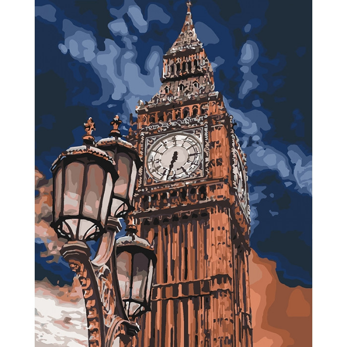 Картина за номерами 40×50 см. Біг Бен. Ідейка КНО3545, фото 1