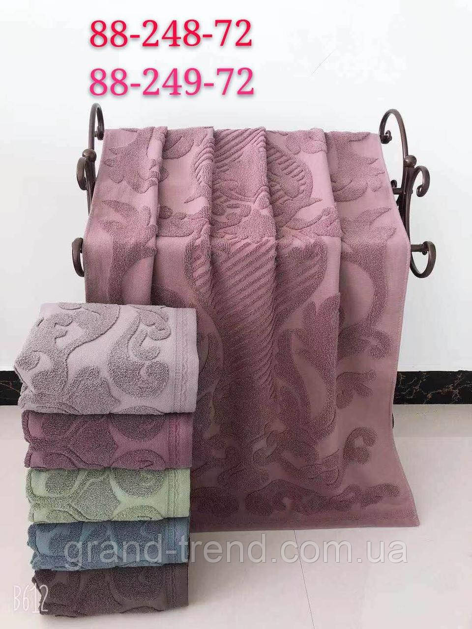 Банные полотенца махра и лен упаковка 6 шт - фото 1 - id-p1206159413