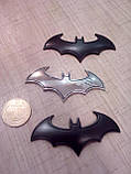 Шильд значок емблема прикраса шильдик для автомобіля авто бетмен хром, фото 4