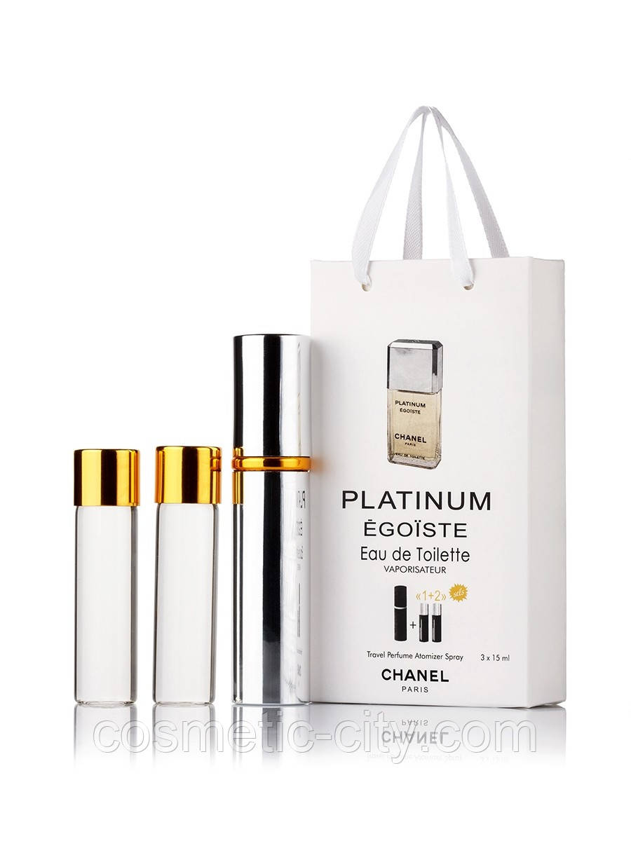 Мініпарфуми Chanel Egoiste Platinum (Шанель Егоїст Платинум),3*15 мл
