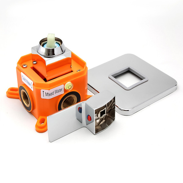 Комплект гігієнічний душа для прихованого монтажу SGD-08 з латунним змішувачем в монтажній коробці iBox.