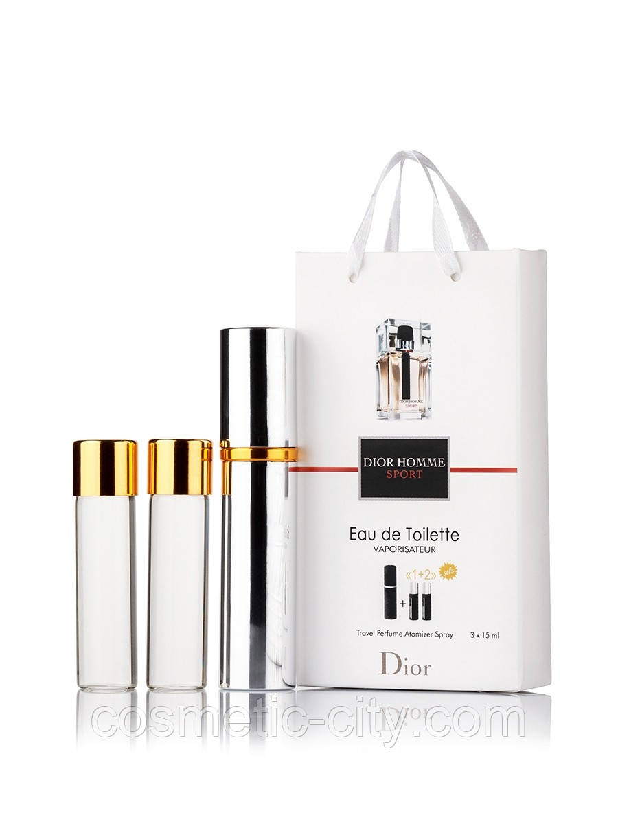 Мініпарфуми Christian Dior Homme Sport (Крістіан Діор Діор Хоум Спорт), 3*15 мл