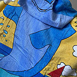 Дитячий рушник з капюшоном Пончо. Рушник пончо 60*120, фото 3
