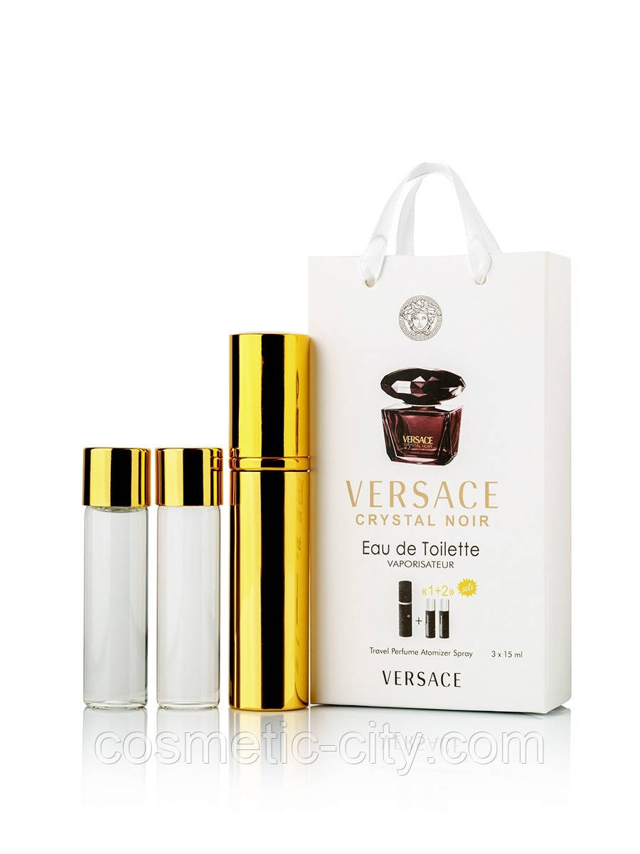 Міні-парфуми Versace Crystal Noir (Версаче Крістал Ноир), 3*15 мл