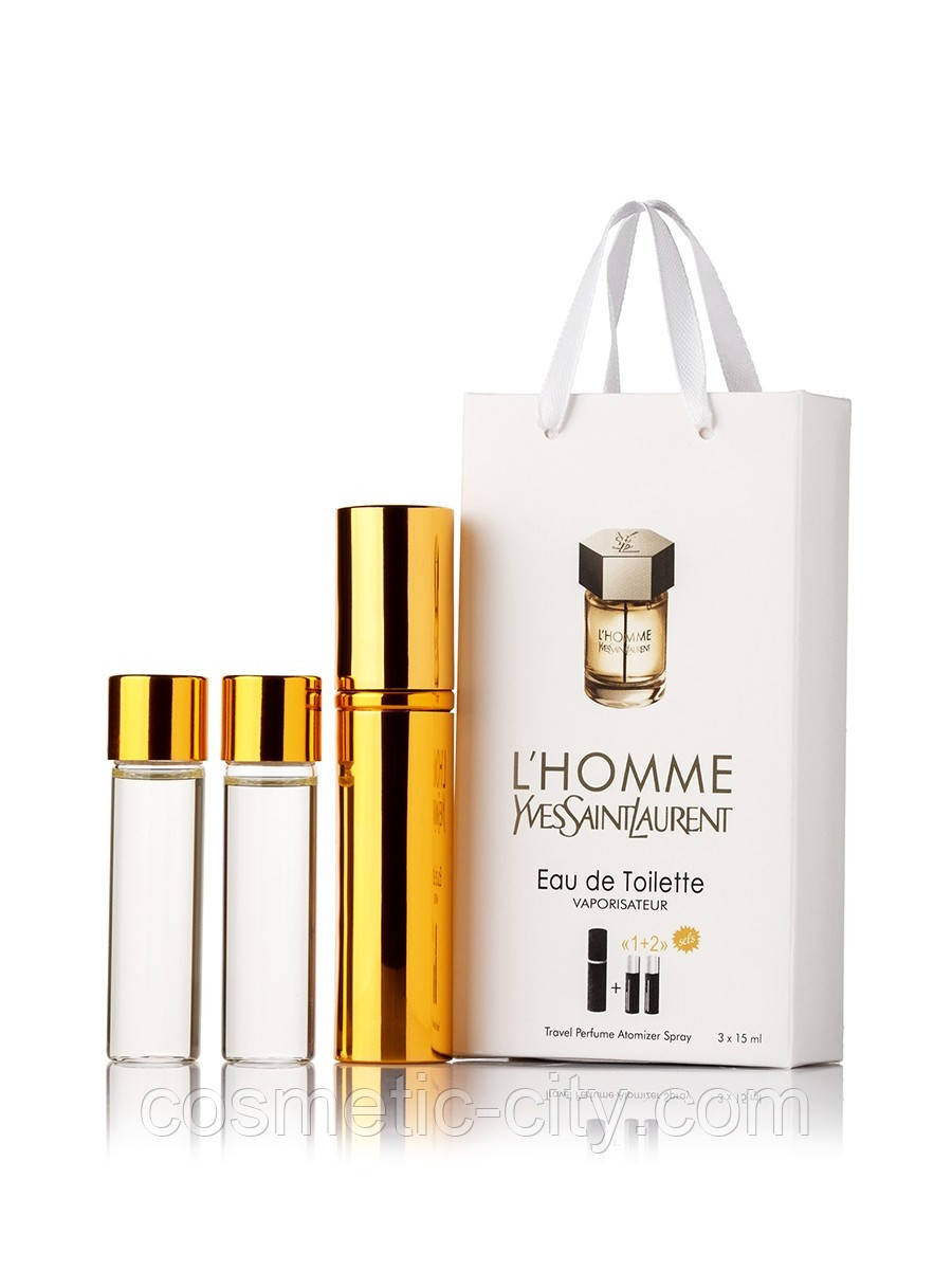 Мініпарфуми Yves Saint Laurent L`Homme (Ів Сент Лоран Ель Хом) 3*15 мл