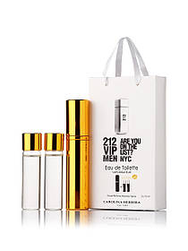 Мініпарфуми Carolina Herrera 212 Vip Men (Кароліна Еррера 212 Віп Мен), 3*15 мл