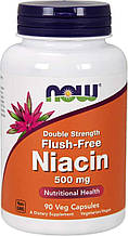 NOW Foods Flush-Free Niacin Double Strength 500 мг 90 капсул