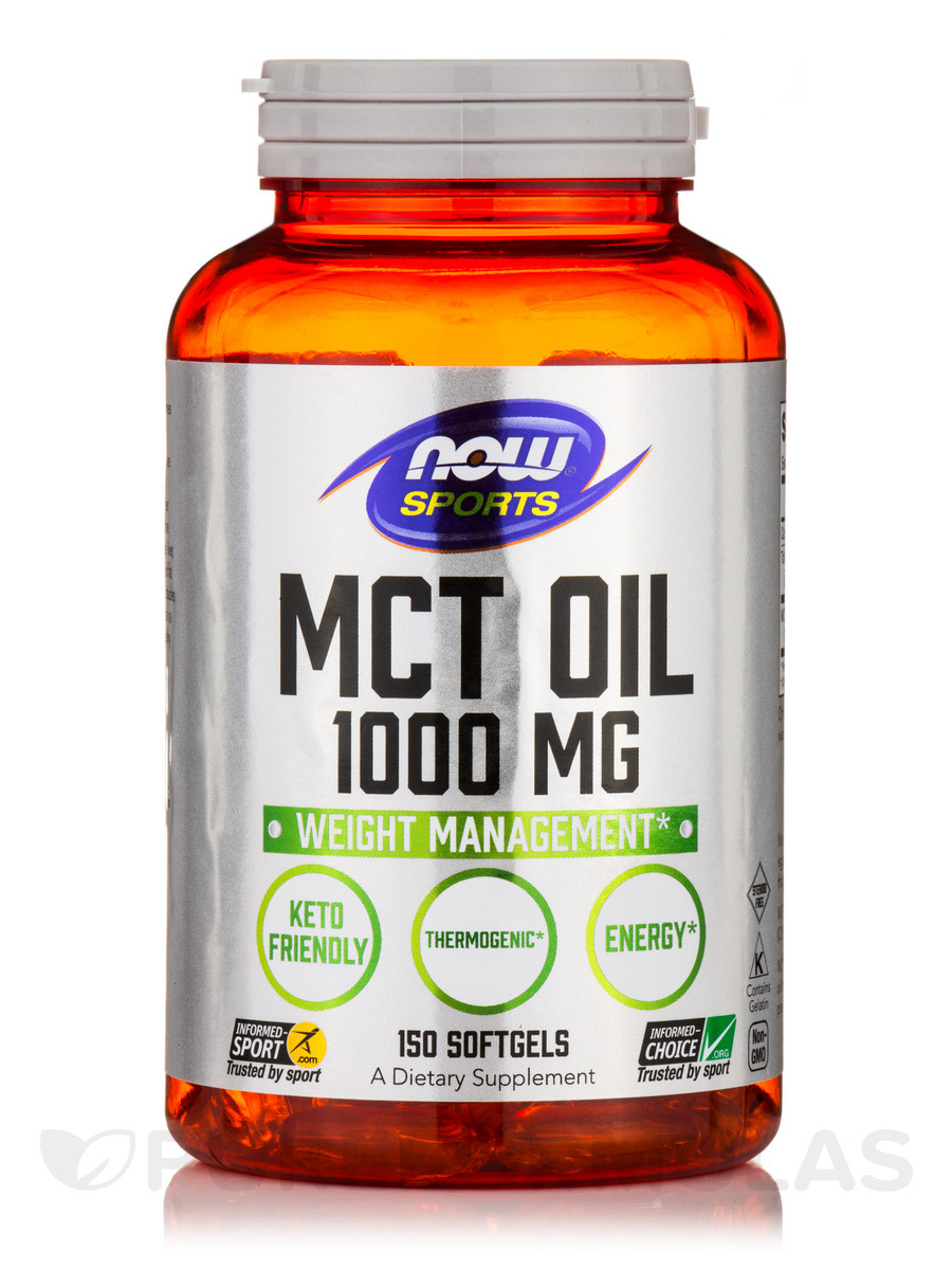 NOW Foods MCT Oil 1000 мг 150 капсул