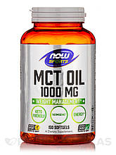 NOW Foods MCT Oil 1000 мг 150 капсул