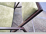 Крісло-гойдалка двомісне на металевому каркасі для дому та тераси OL125, фото 4