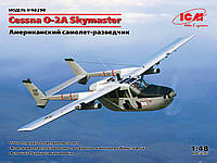 Cessna O-2A Skymaster, американский разведывательный самолет. 1/48 ICM 48290