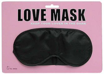 Маска на очі Love mask, Black