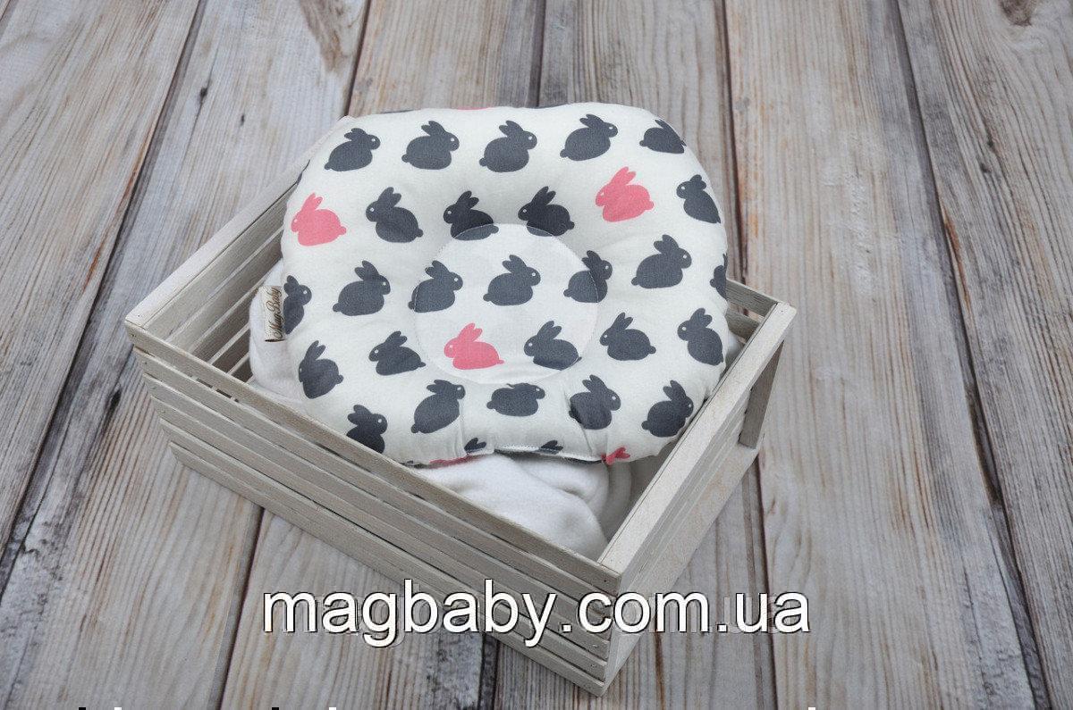Подушка для новорожденных Классик, зайчики - фото 3 - id-p613765288