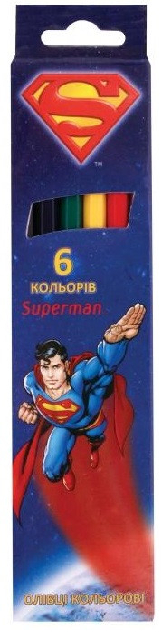 Олівці кольорові 6 кол Color for school Superman 04100