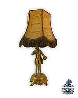 Антикварная бронзовая настольная старинная лампа антикварный светильник торшер фонарь люстра