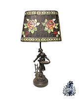 Антикварная старинная настольная лампа Тиффани светильник антикварная мебель антиквариат Украина Киев Одесса