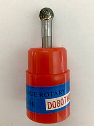 Борфреза (шарошка) форма D, з одинарною заточкою D0807M06