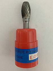 Борфреза (шарошка) овальна форма E, з одинарною заточкою E0813M06