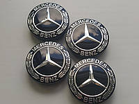 Колпачки Заглушки на литые диски Mercedes-Benz Мерседес 56/51/8мм. Комплект/4шт.