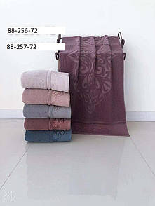 Банные полотенца махра "Бабочки" упаковка 6 шт.