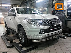 Захист переднього бампера Mitsubishi L200 (2016-)/ Fiat FullBack (одинарна)