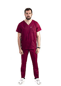 Медичний костюм Мадрид бордовий