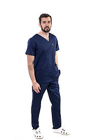 Медичний тонкий костюм Мадрид Темно-синій