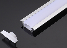 Профіль LEDTech врізний анодований для світлодіодної стрічки.  LT-508 7*25мм (аналог ЛПВ 7). Плати до 12 мм