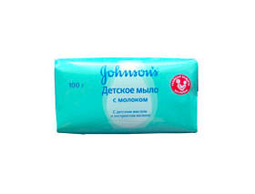 Дитяче мило Джонсонс бебі johnson's Baby з дитячим маслом і екстрактом молока 100 г