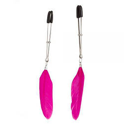 Затискачі на соски Пір'ячко Lucky Bay Nipple Play, Pink