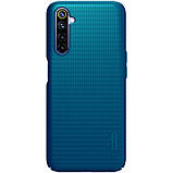 Nillkin Realme 6 Super Frosted Blue Shield Чохол Накладка Бампер, фото 3