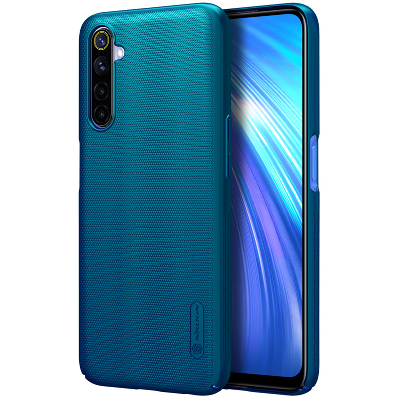 Nillkin Realme 6 Super Frosted Blue Shield Чохол Накладка Бампер