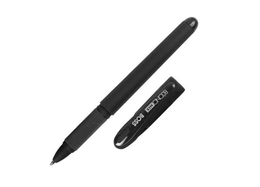 Ручка гелева 1,0 мм Economix Boss чорний // 12 шт/уп, фото 1