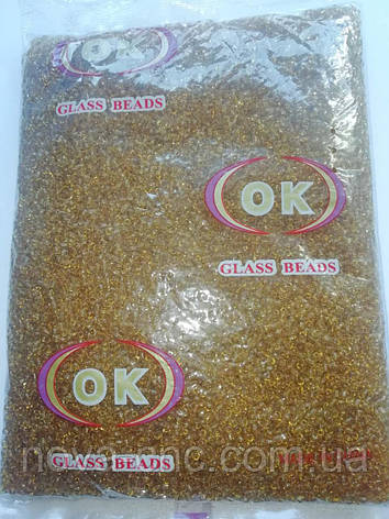 Бісер дрібний No12 Гірчичний 450 грамів, фото 2