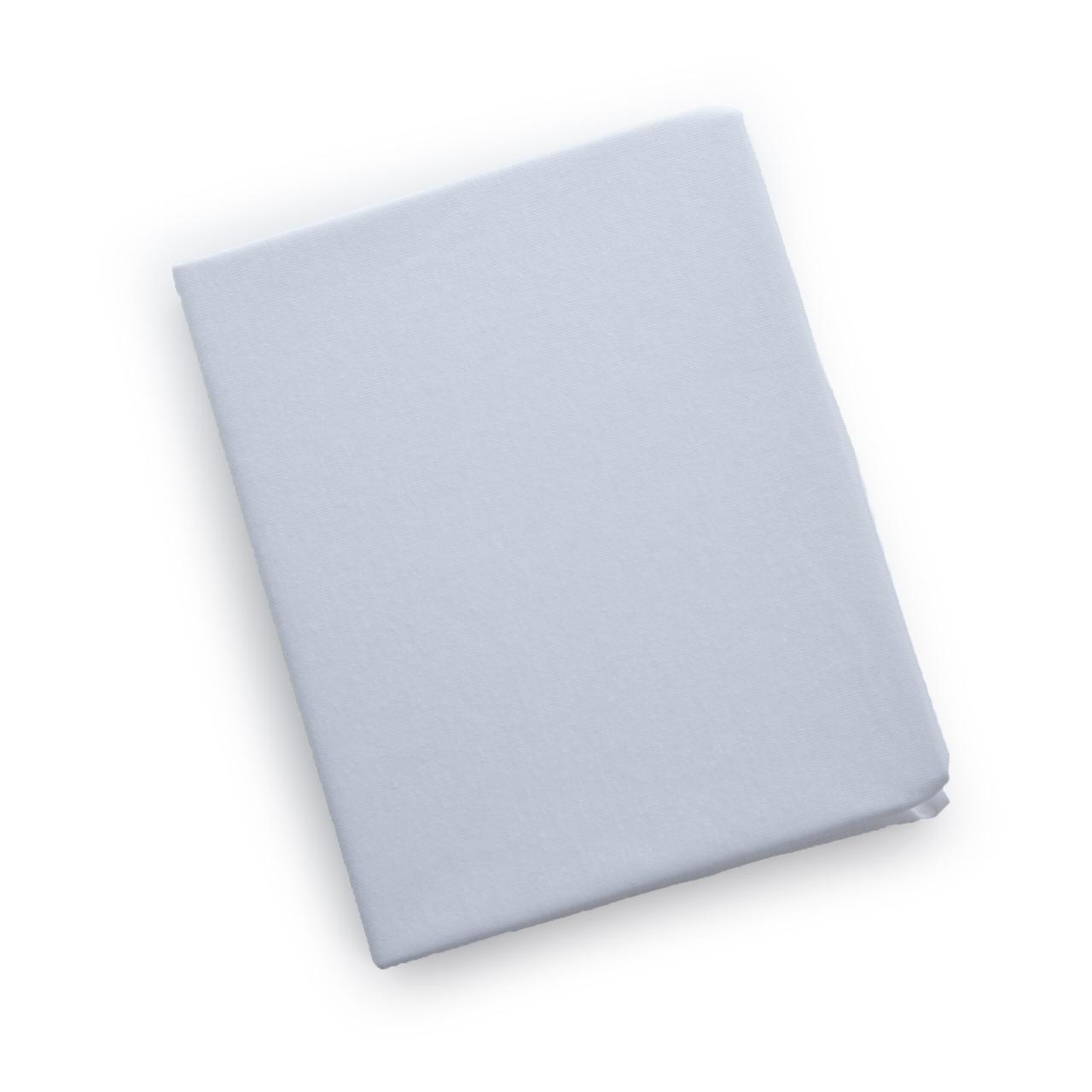 Простирадло на резинці на дитячий матрац Twins 120x60 бязь білий, фото 1