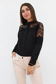 Романтична блузка з мереживом Gilmor, чорний