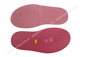 Підошва гумова "лаваш" BISSELL art.111 рожевий