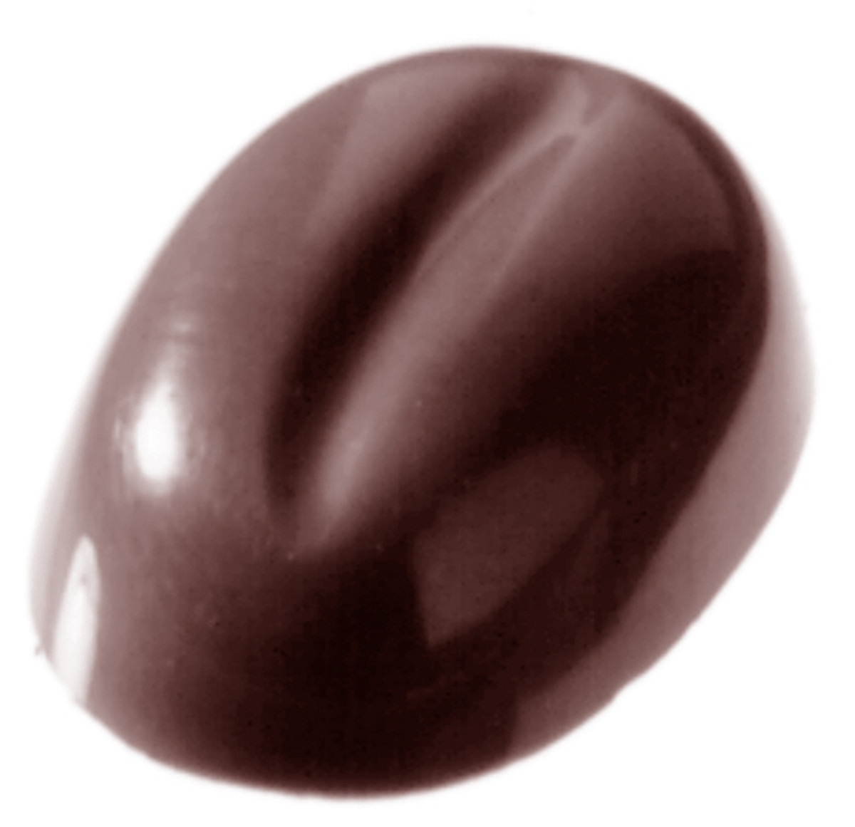 Форма для шоколаду Кавові зерна 17x12x5 мм Chocolate World 1281 CW