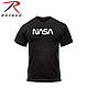 Футболка чоловіча логотип NASA Authentic NASA Worm Logo колір чорний Rothco США, фото 2