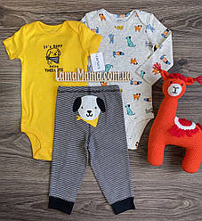 Комплект - 2 боді і штанці - Справжній друг Веселі попки Картерс