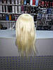 Голова-манекен SPL "блондин" натуральні волосся 50-55см + штатив 518/A-613, фото 3
