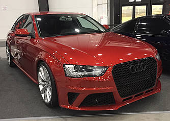 Передній бампер Audi A4 B8 (12-16) тюнінг обвіс стиль RS4