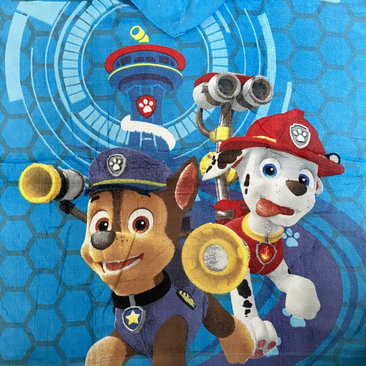 Дитячий рушник з капюшоном Пончо. Рушник пончо 60*120, фото 1