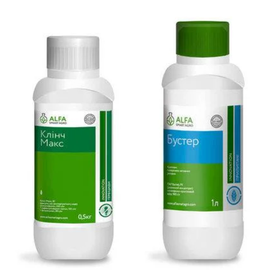 Гербіцид Клінч Макс + ПАР Бустер ALFA Smart Agro - 0,5 кг + 1 л