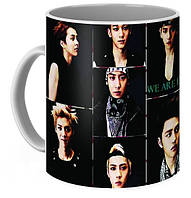 Кухоль ЕКЗО EXO чорний фон