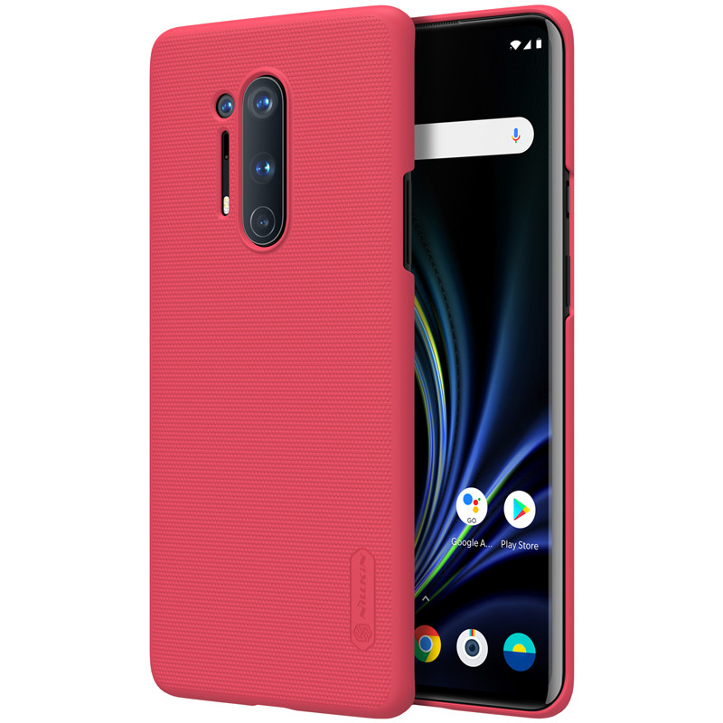 Nillkin Oneplus 8 Pro Super Frosted Shield Red Чохол Накладка Бампер