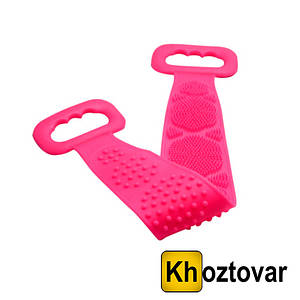 Силіконова мочалка для душу Body Brush Рожевий