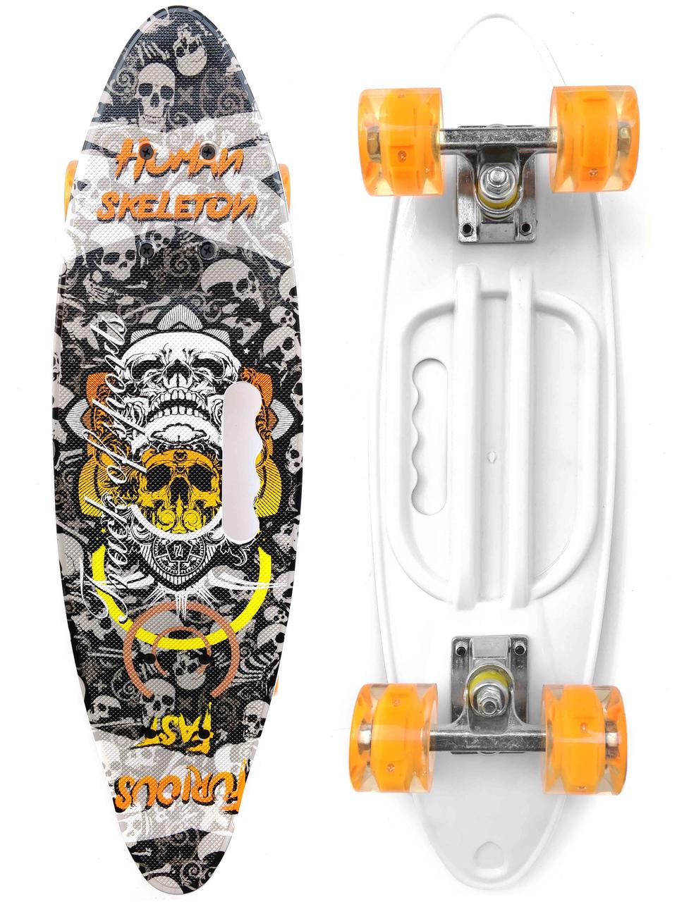 Дитяча пінні Penny Board скейт 885 скейт світні колеса